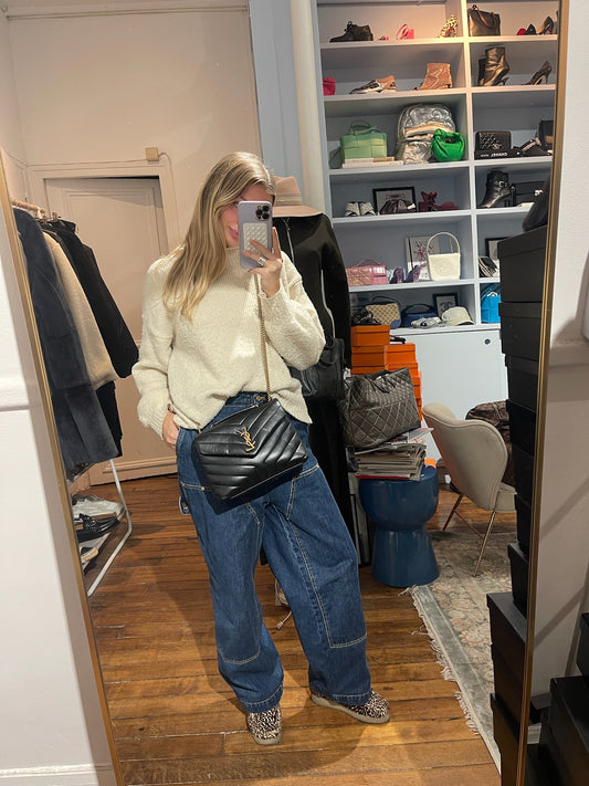 Sac Saint Laurent Loulou noir