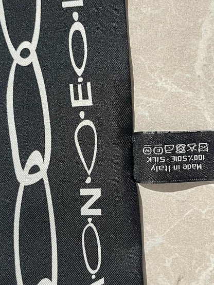 Foulard slim bandeau Chanel noir