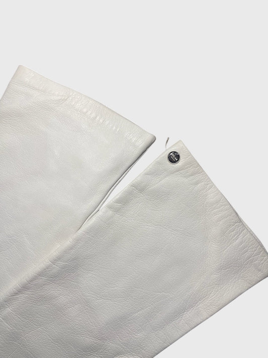 Gants Fendi blancs T.M