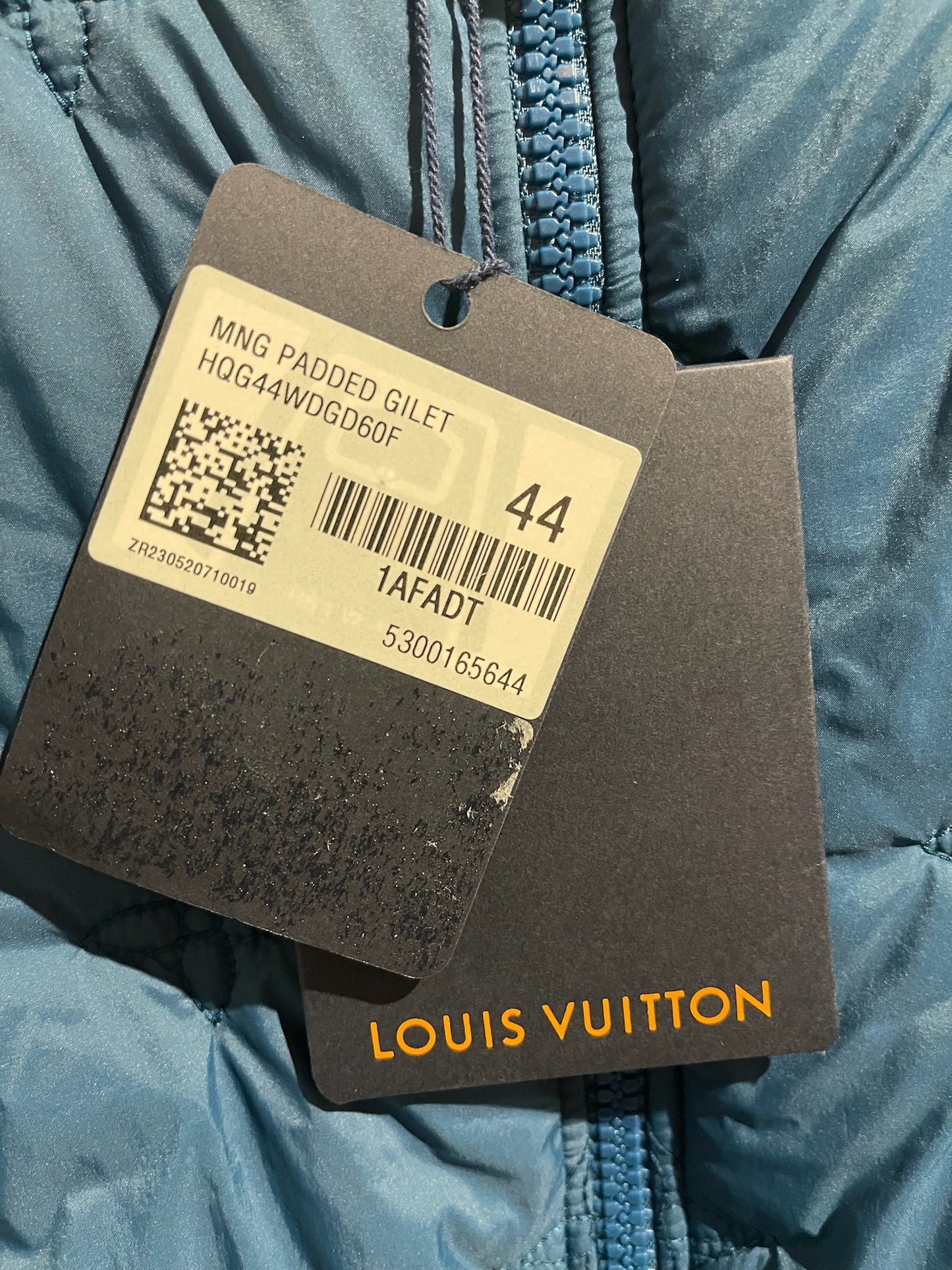 Doudoune Louis Vuitton bleue T.44