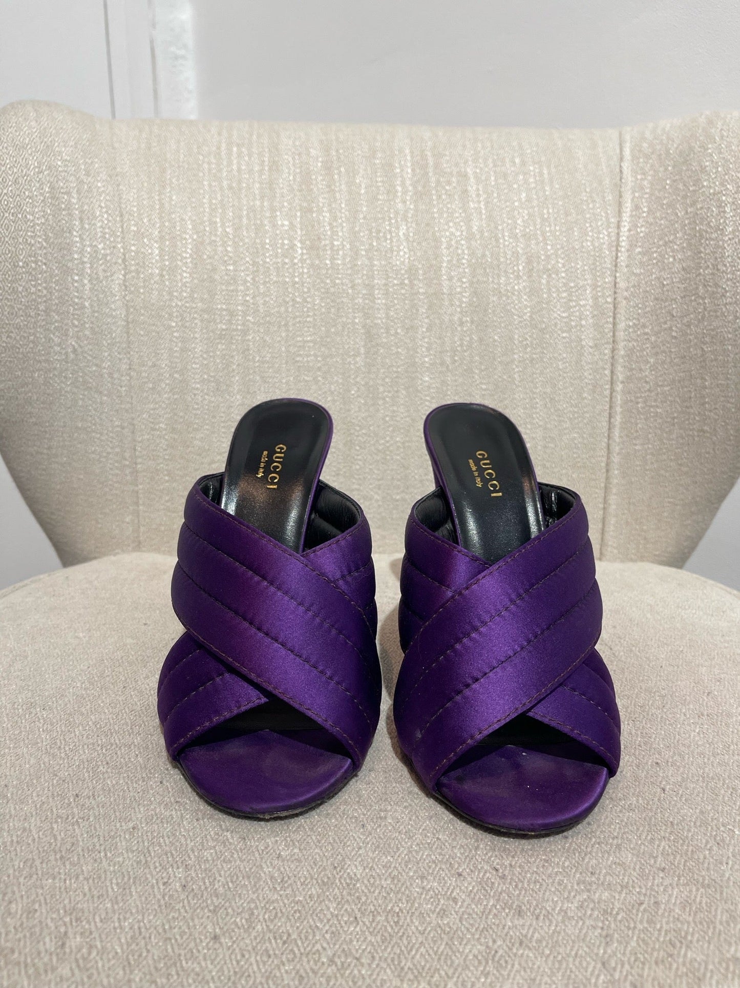 Mules Gucci violettes T.38,5