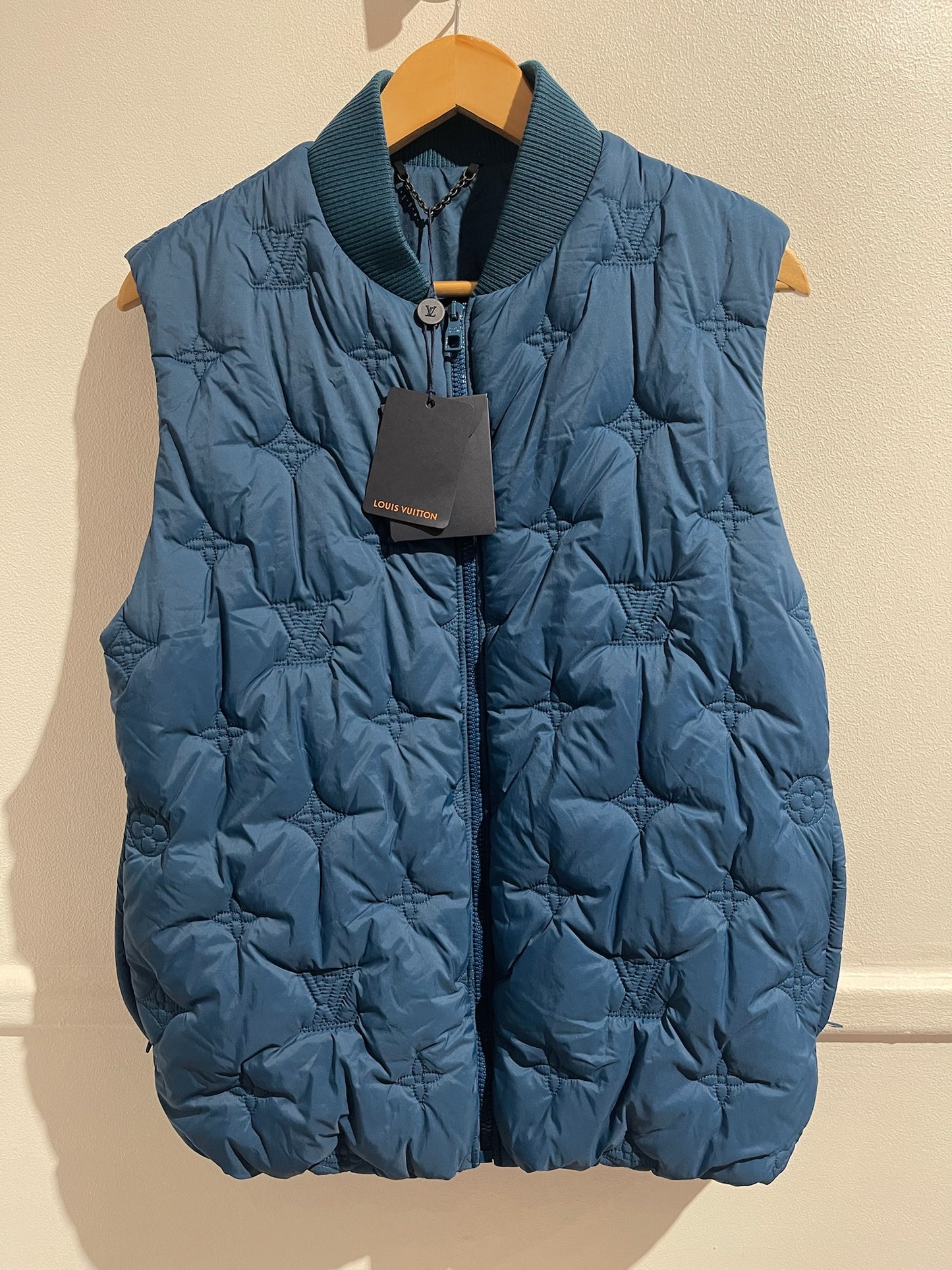 Doudoune Louis Vuitton bleue T.44