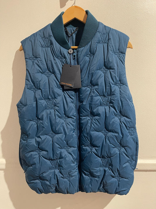 Doudoune Louis Vuitton bleue T.44