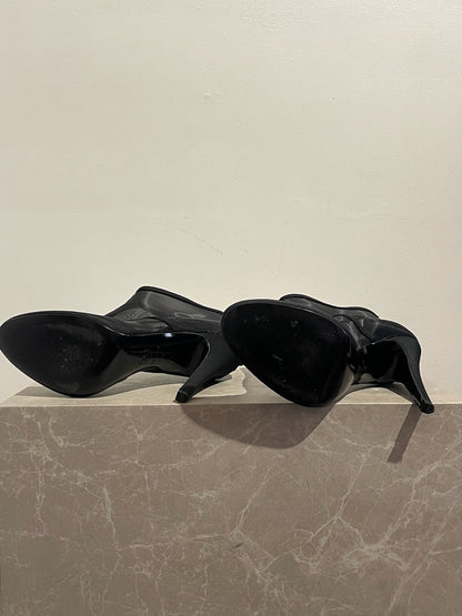 Boots Chanel noires T.38