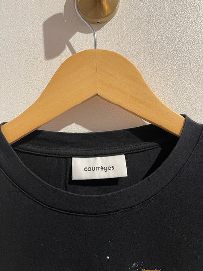 T-shirt Courrèges noir T.XS