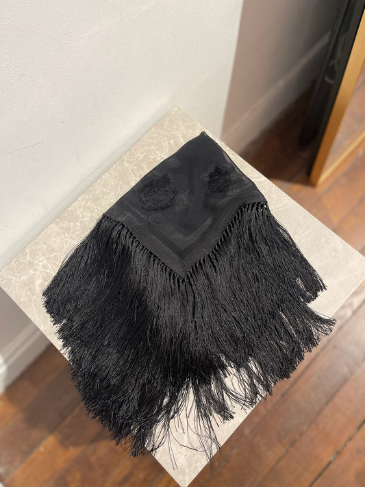 Foulard Saint Laurent noir