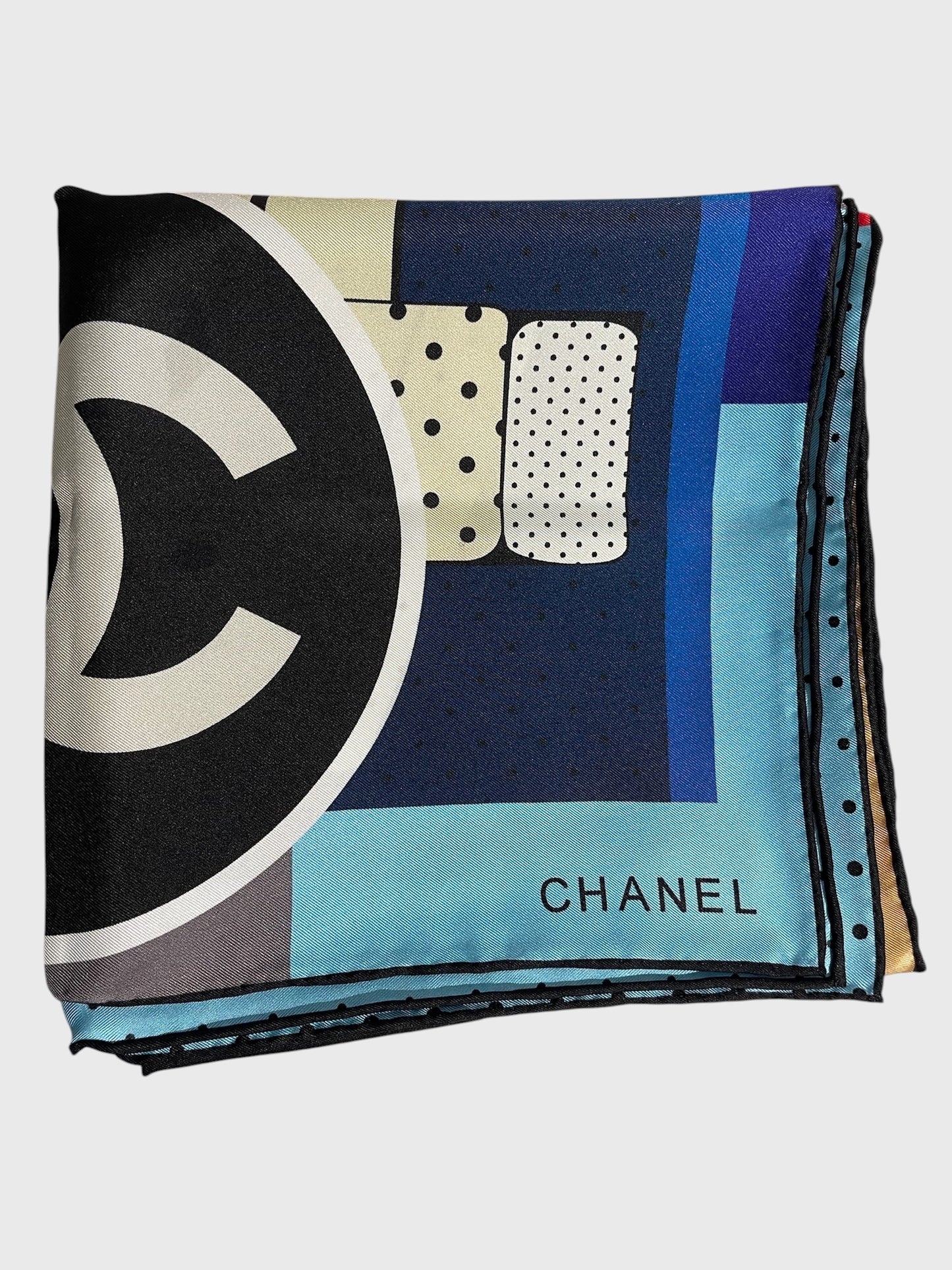 Foulard Chanel bleu