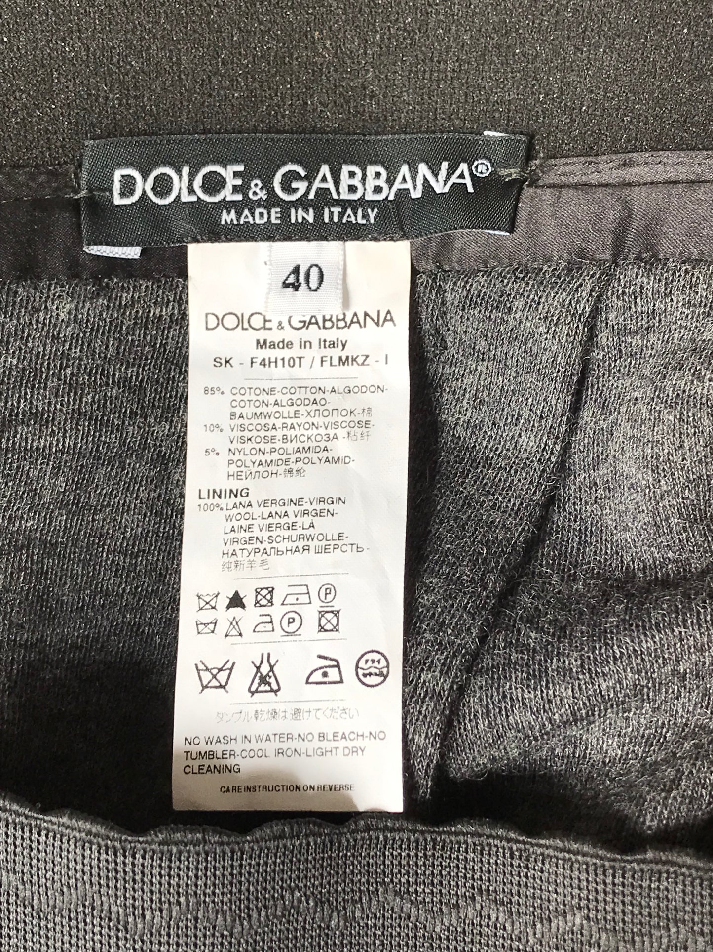 Jupe Dolce & Gabbana noire T.36