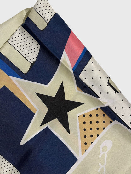 Foulard Chanel bleu