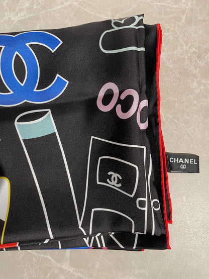 Foulard Chanel noir