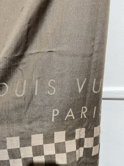 Châle Louis Vuitton marron