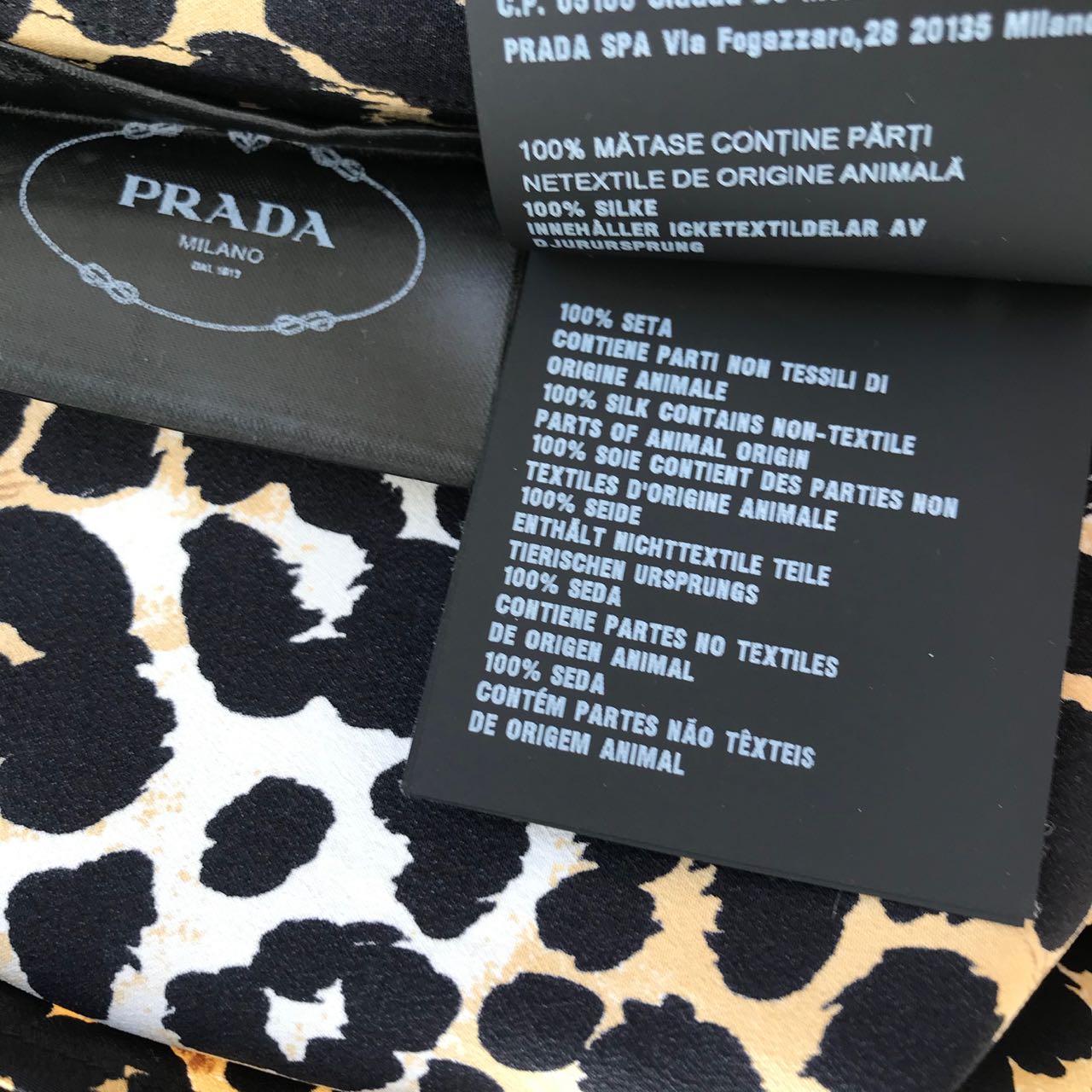 Chemise Prada leopard T.36