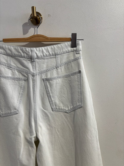 Jeans Chanel blanc T.40