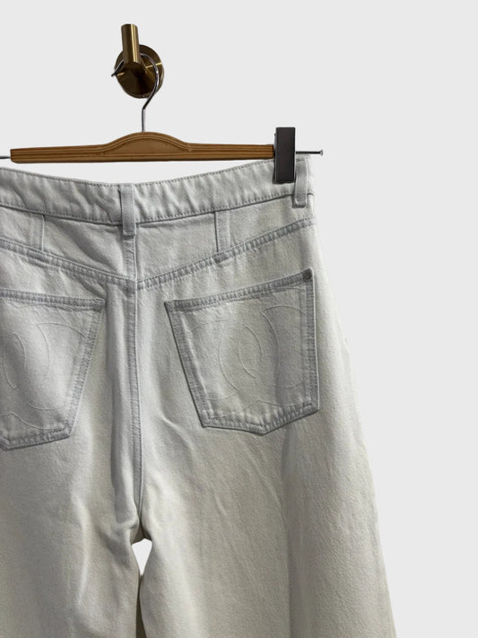 Jeans Chanel blanc T.40