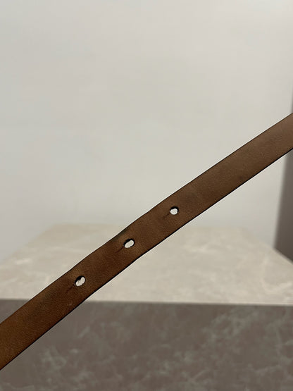 Ceinture Chanel noire CC T.80