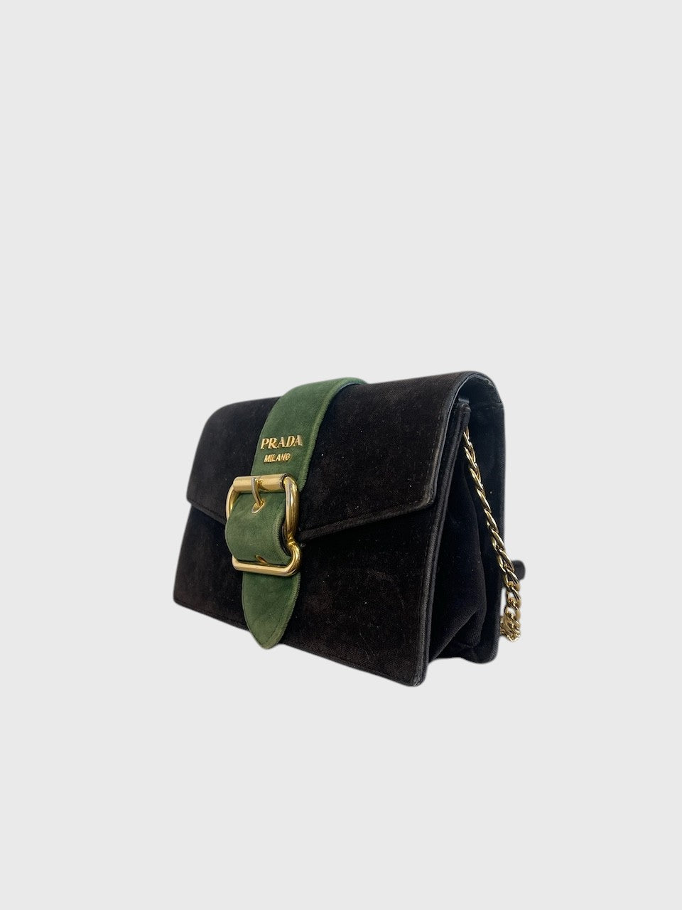 Sac Prada velours noir