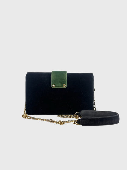 Sac Prada velours noir