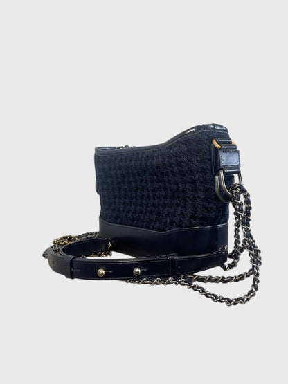 Sac Chanel Gabrielle tweed bleu