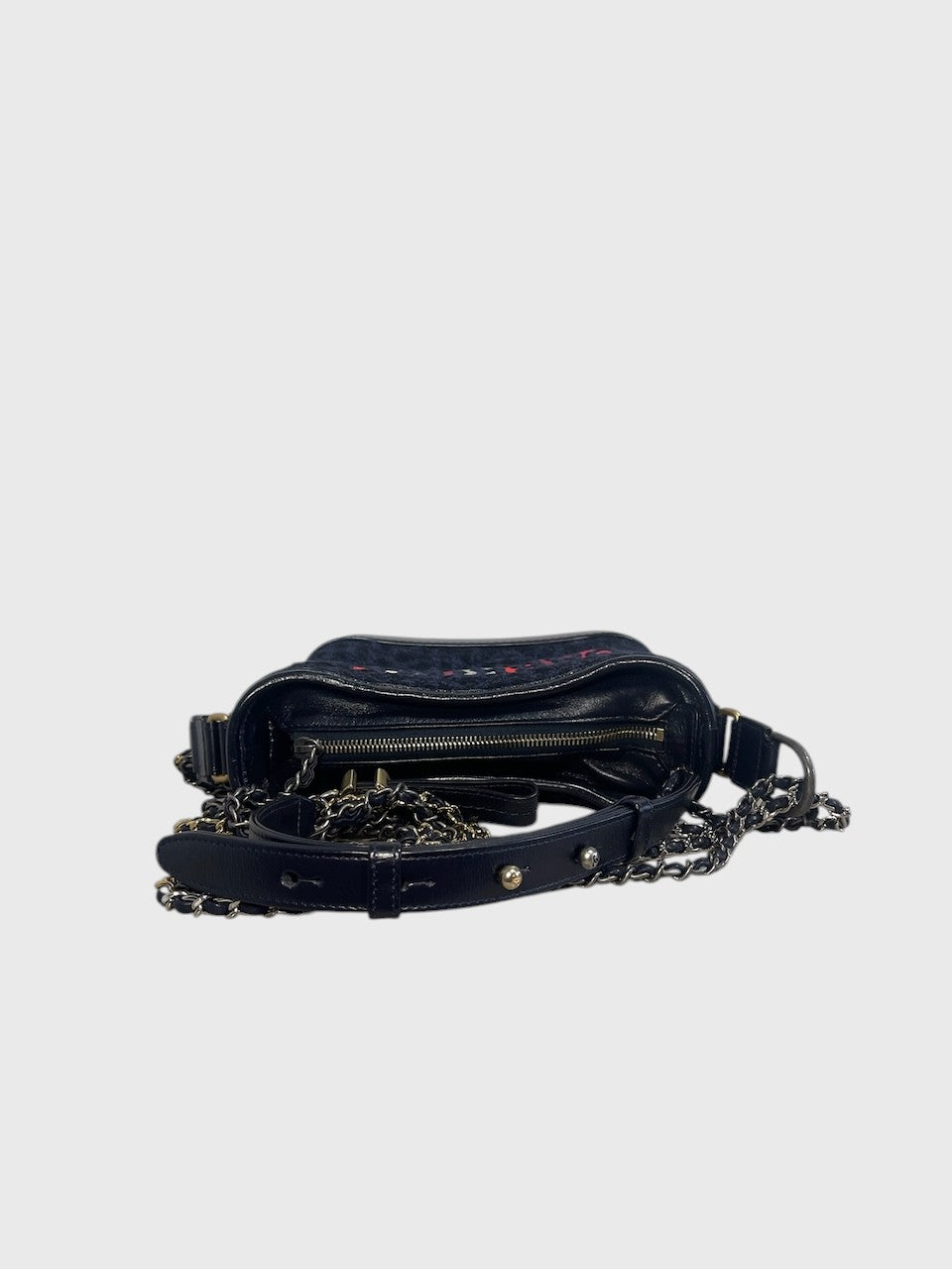 Sac Chanel Gabrielle tweed bleu