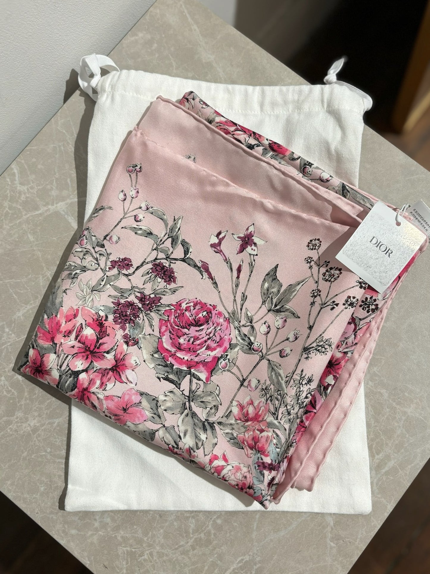 Foulard Dior Rose