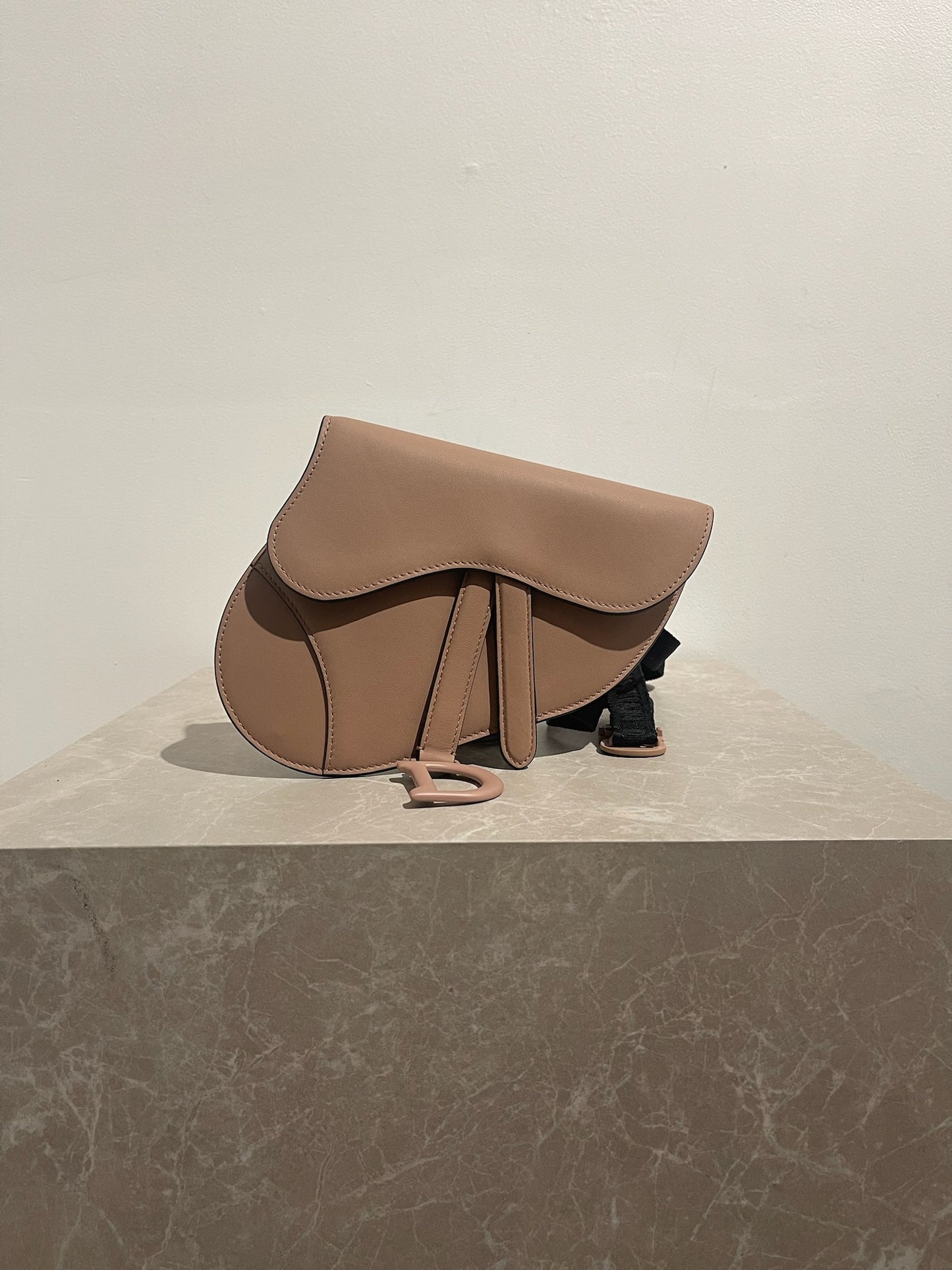 Sac Dior Saddle Belt beige