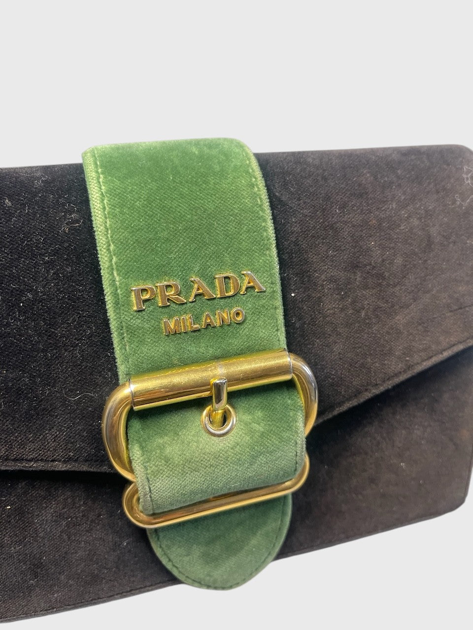 Sac Prada velours noir
