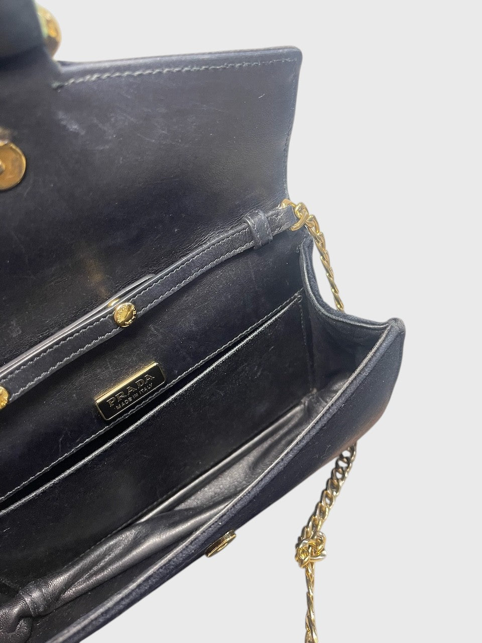 Sac Prada velours noir