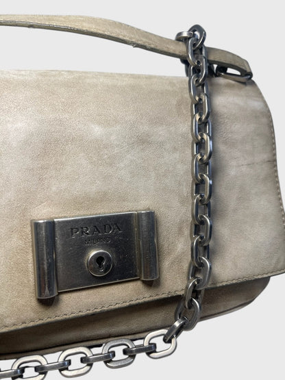 Sac Prada daim beige
