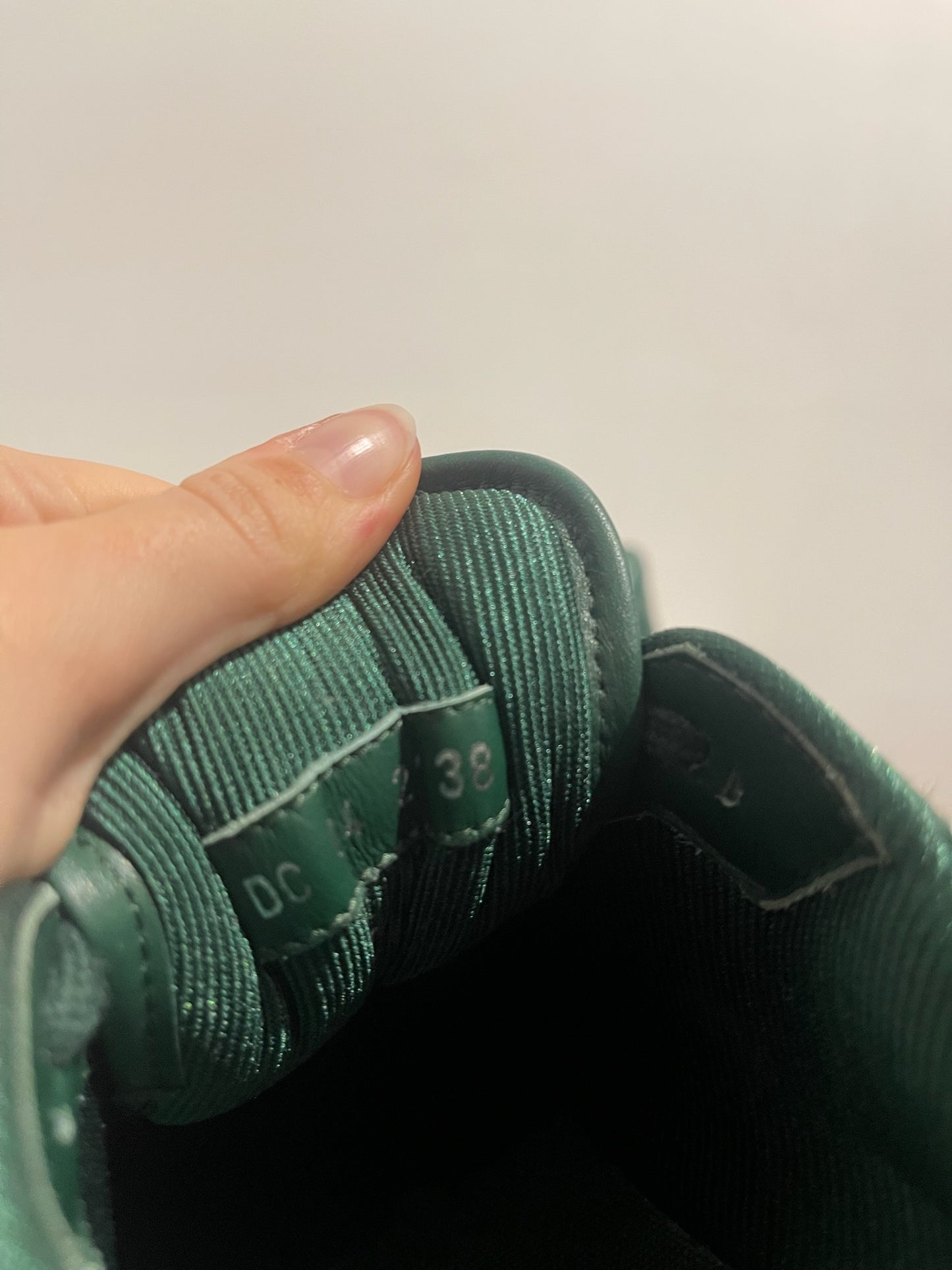 Baskets Dior B27 vertes T.38