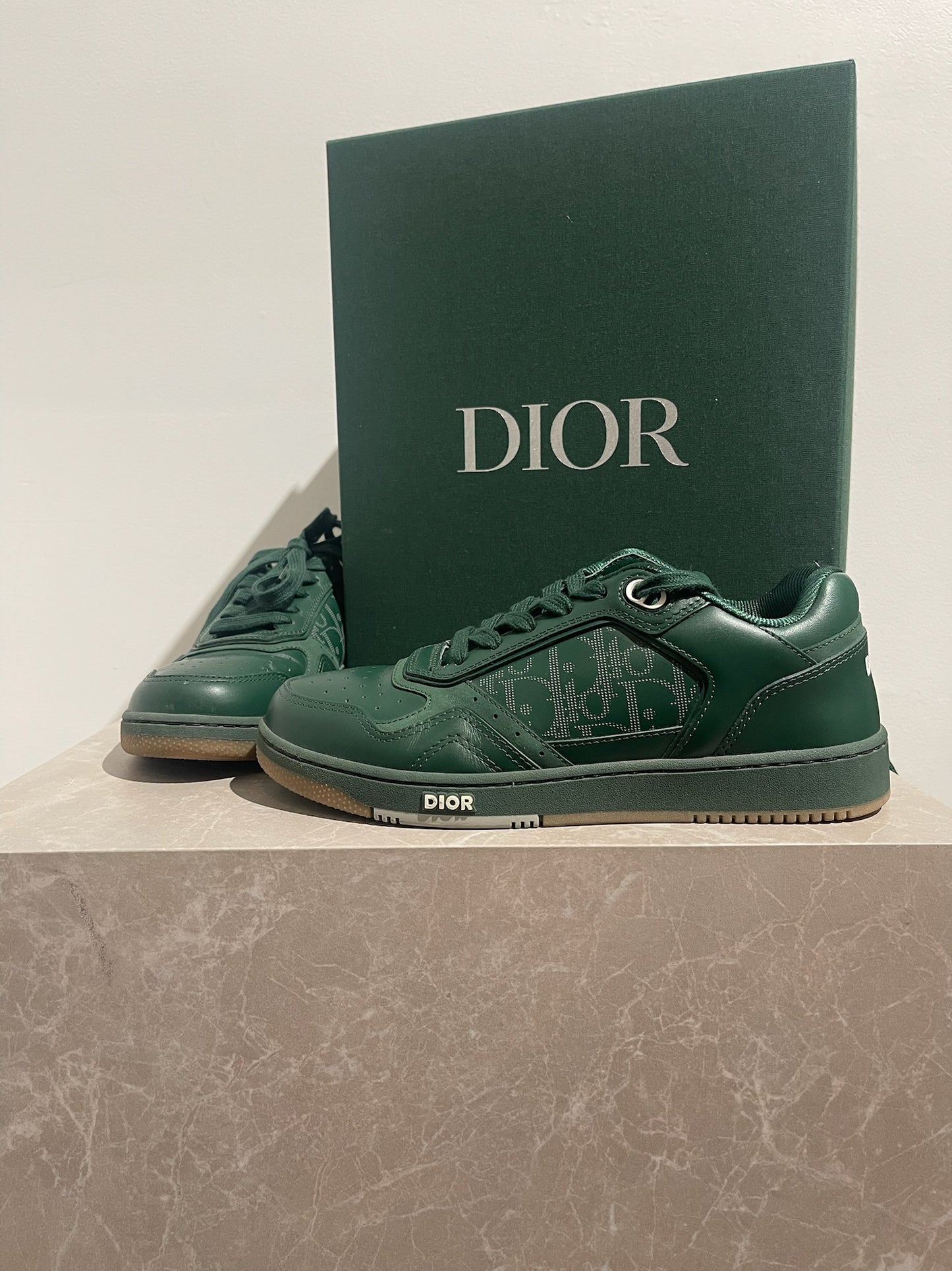 Baskets Dior B27 vertes T.38