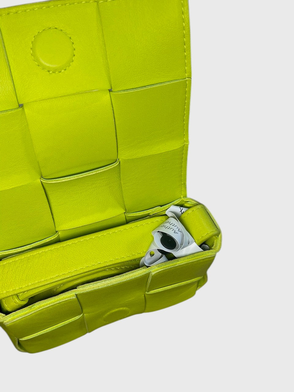 Sac Bottega Veneta Candy Cassette vert