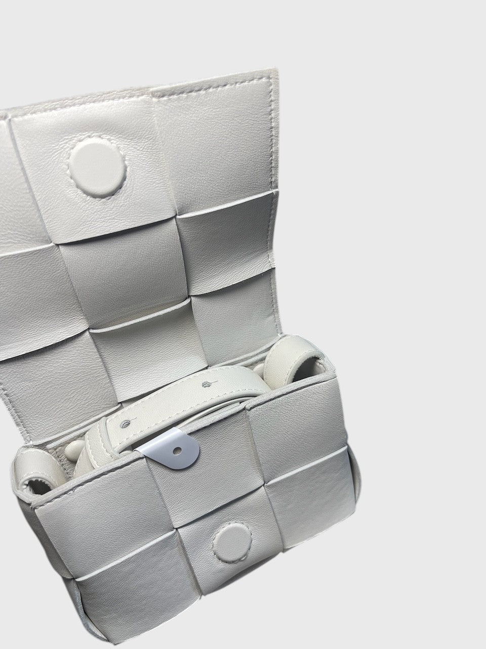 Sac Bottega Veneta Candy Cassette blanc