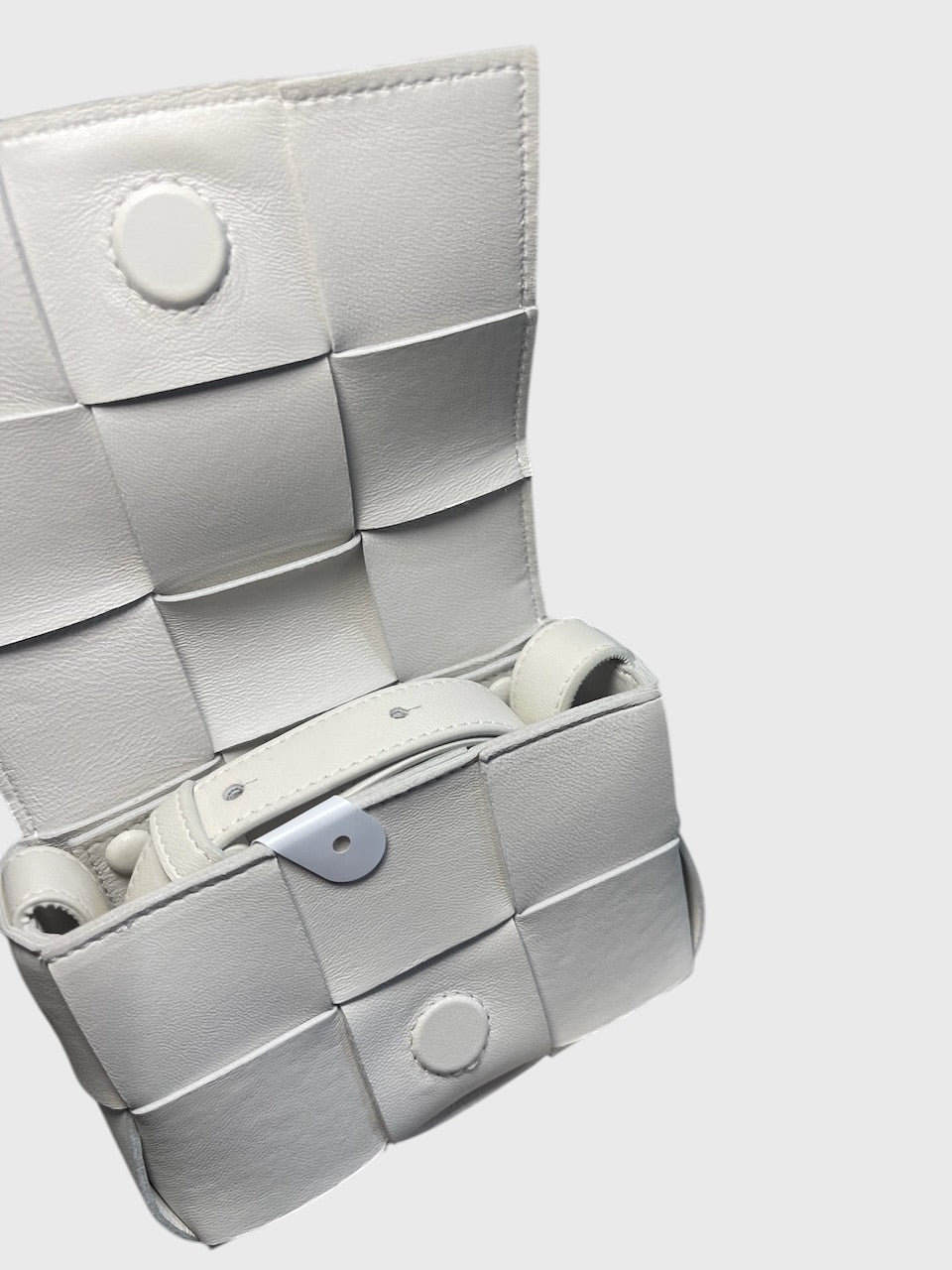 Sac Bottega Veneta Candy Cassette blanc