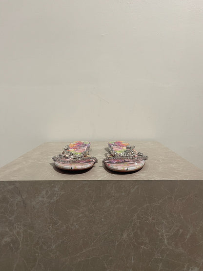 Sandales Christian Louboutin argents T.39,5