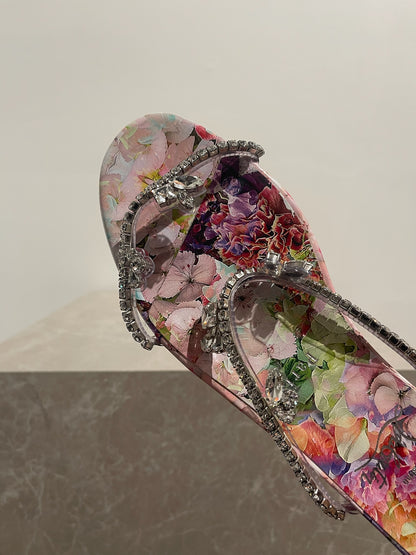 Sandales Christian Louboutin argents T.39,5