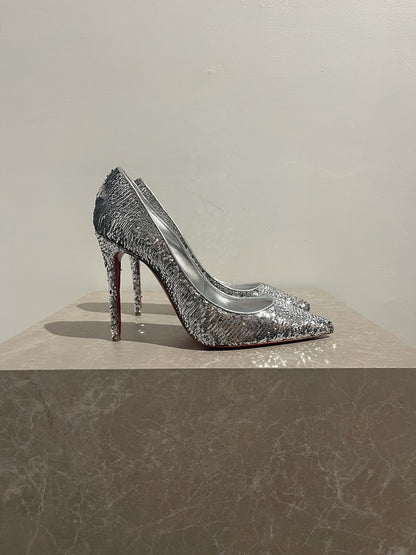 Escarpins Christian Louboutin argents T.39