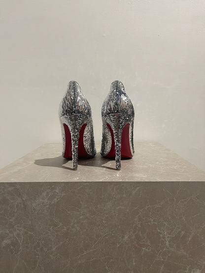 Escarpins Christian Louboutin argents T.39