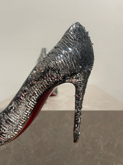 Escarpins Christian Louboutin argents T.39