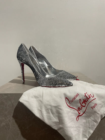 Escarpins Christian Louboutin argents T.39