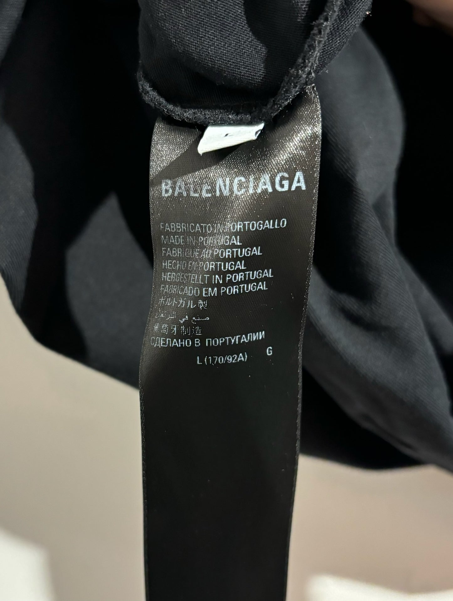 T-shirt Balenciaga Noir T.L