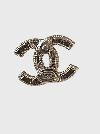 Boucles d'oreilles Chanel mini jaune