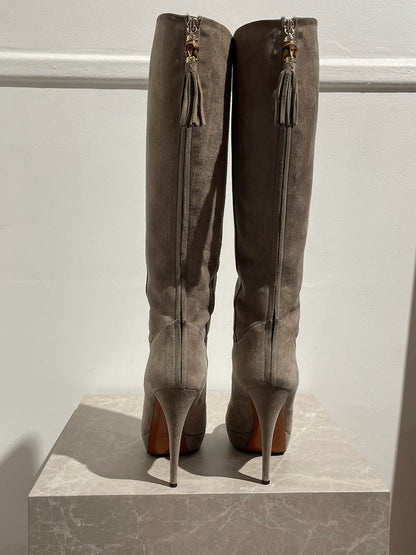 Bottes Gucci beiges T.38,5