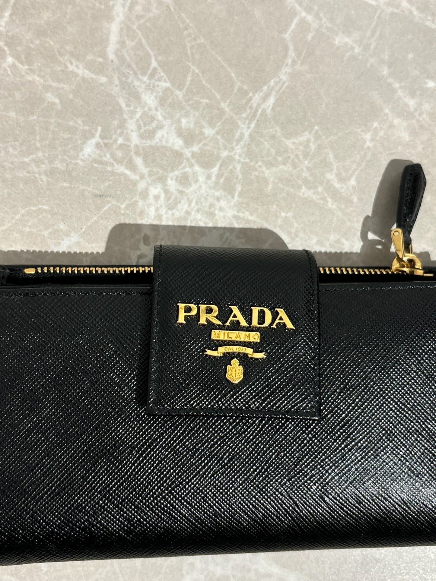 Portefeuille Prada Noir