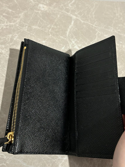 Portefeuille Prada Noir