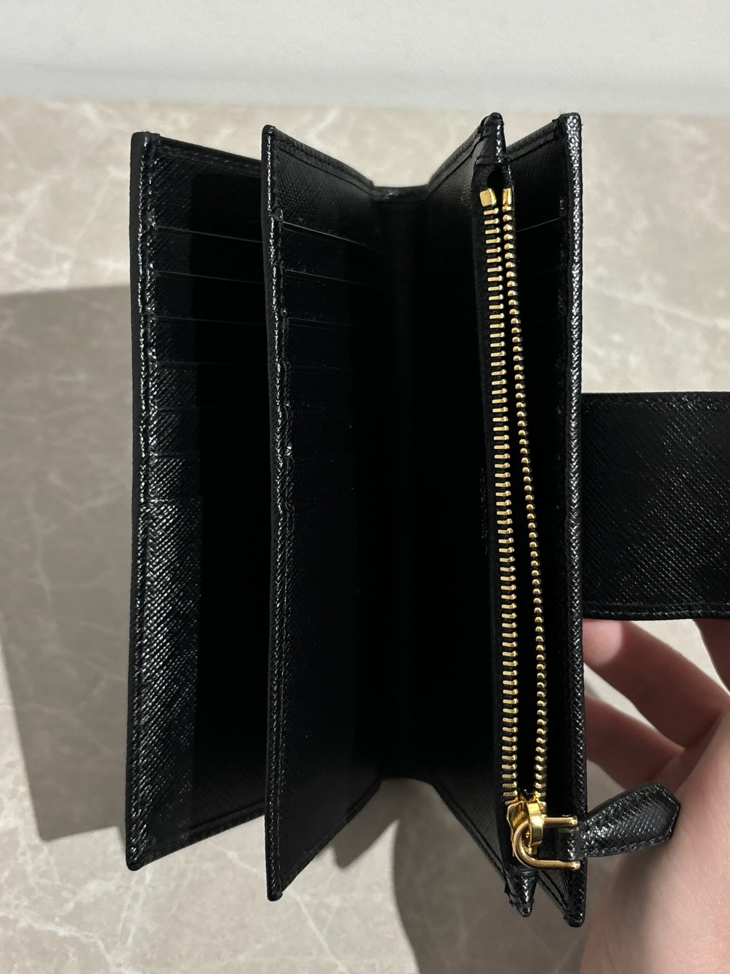 Portefeuille Prada Noir