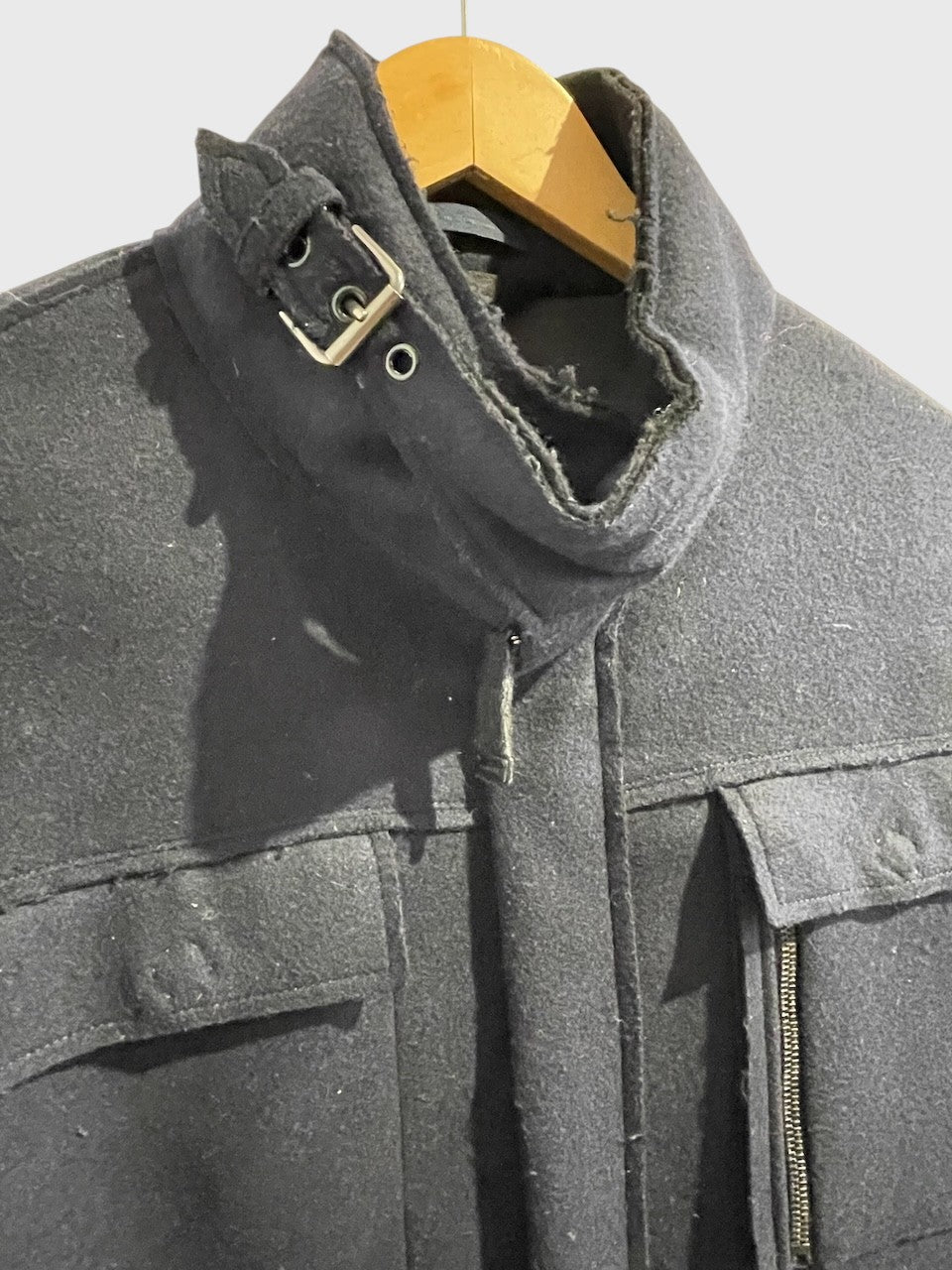 Manteau Lanvin bleu marine T.52
