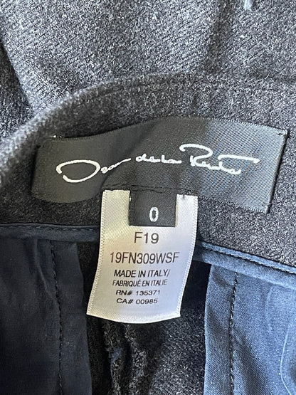 Pantalon Oscar de la Renta gris T.0