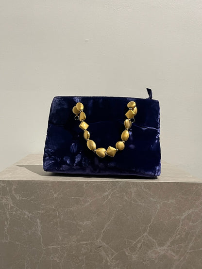 Sac Versace velours violet