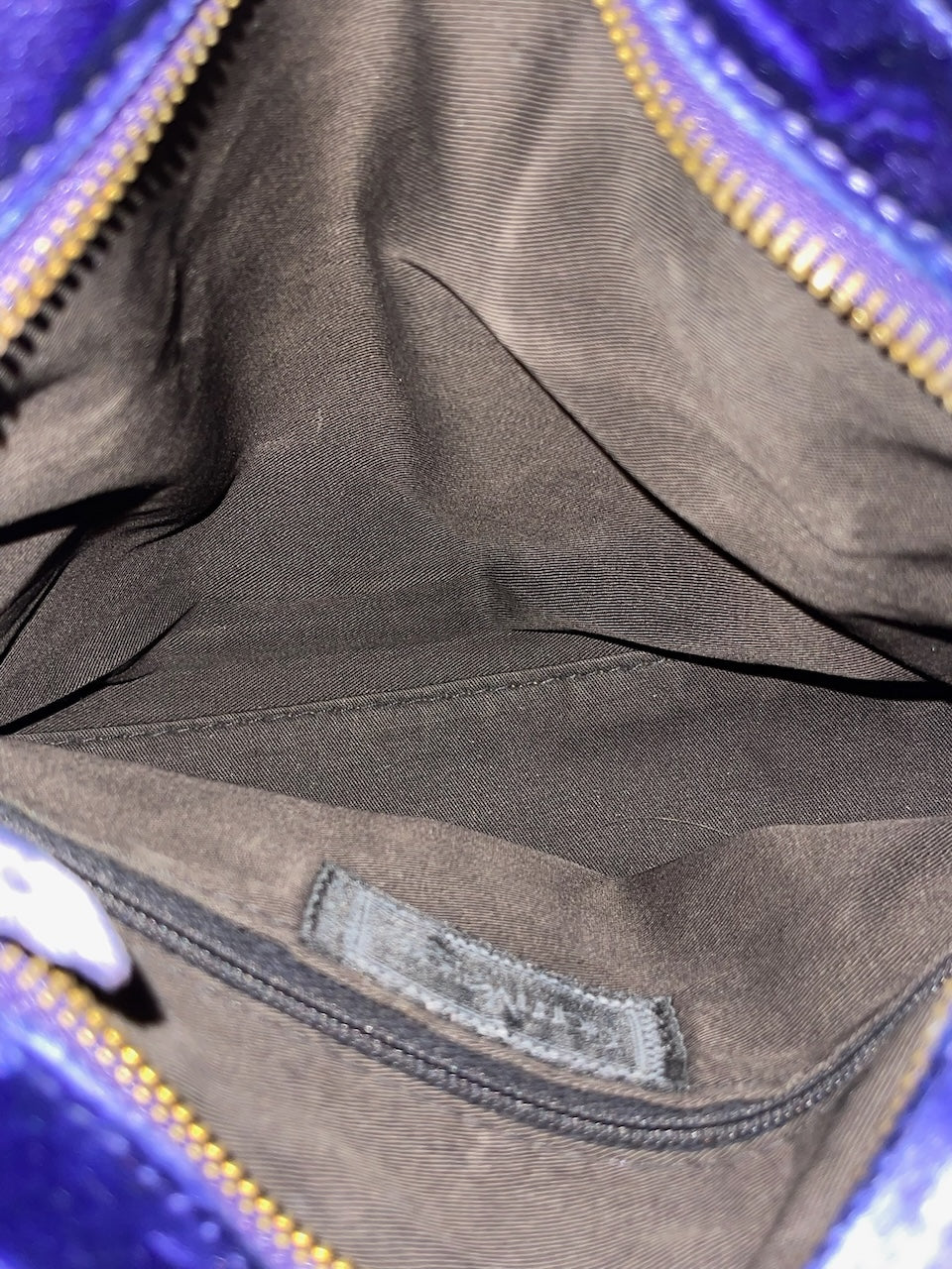 Sac Versace velours violet
