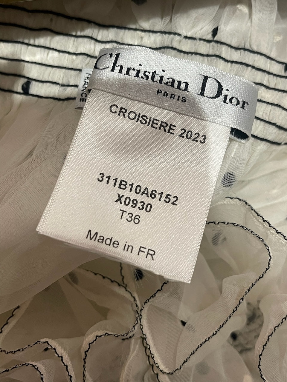 Top Dior blanc T.36